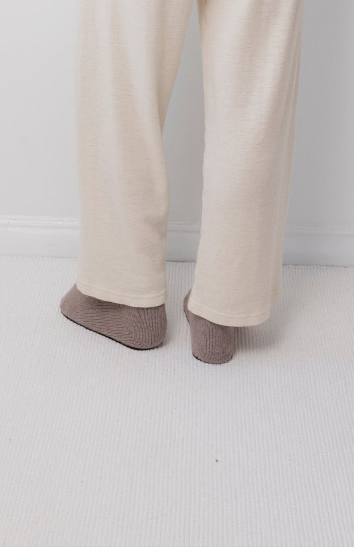 Wool Wide Leg: Natural