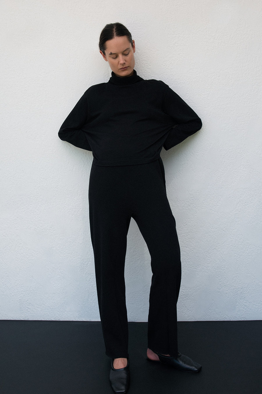 Easy Box Mockneck : Natural
