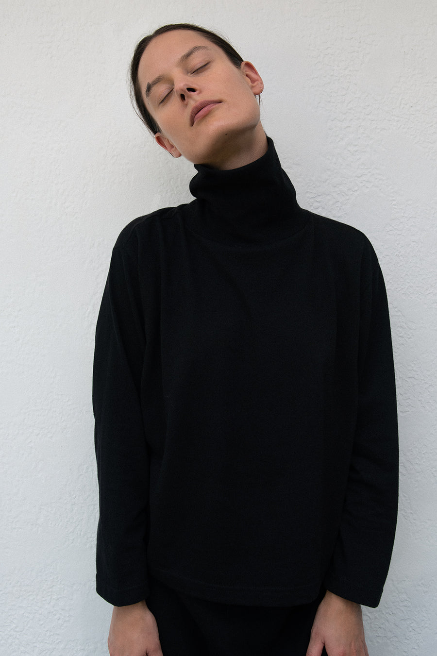 Easy Box Mockneck : Natural