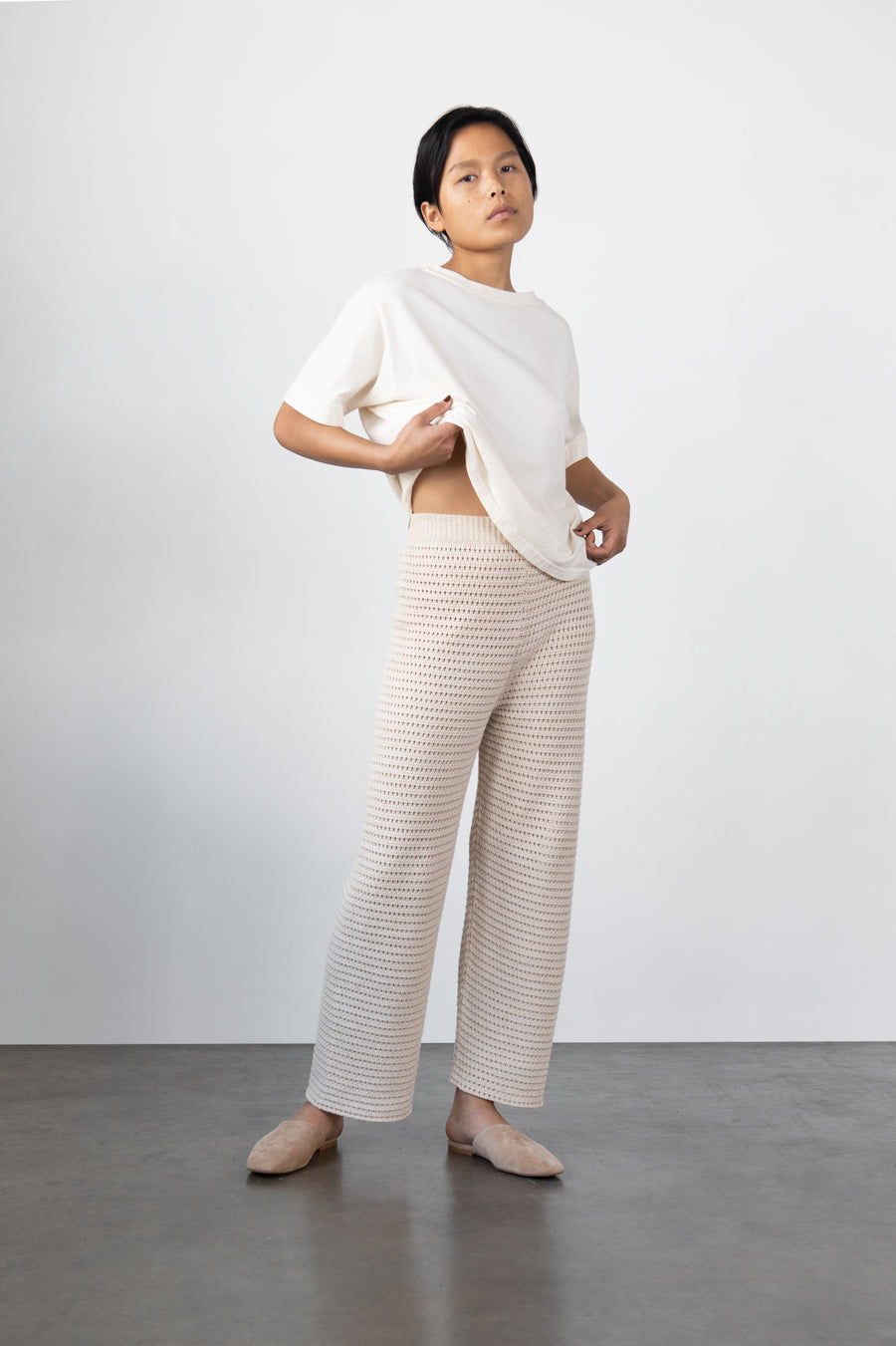 Mesh Lounge Pant : Navy