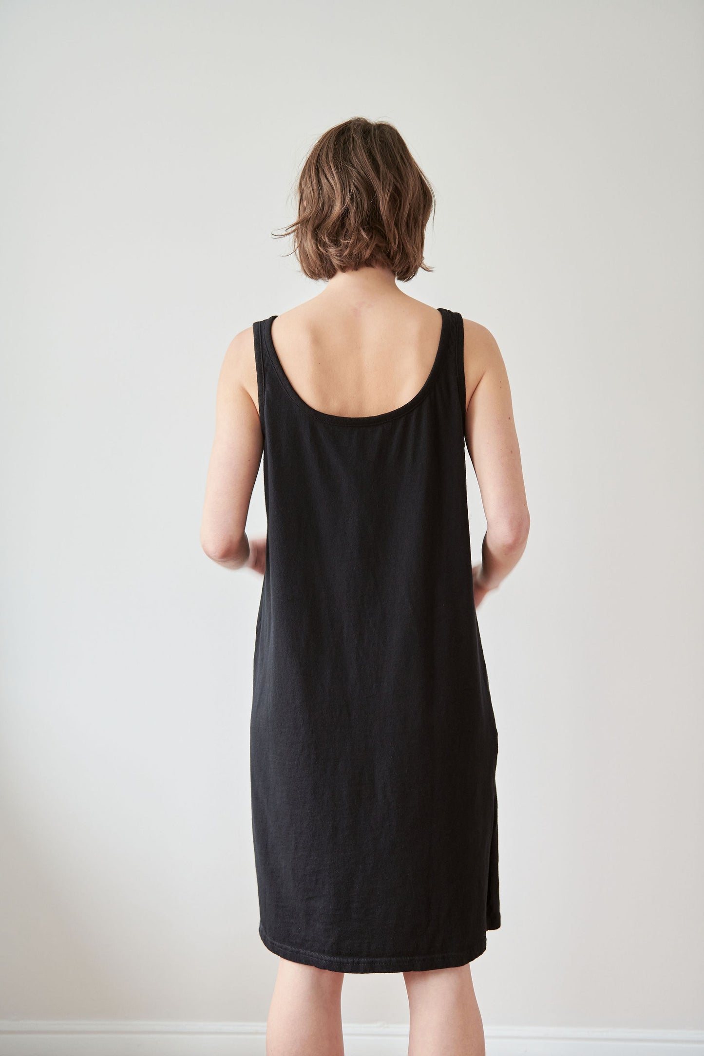 Boatneck Dress : Black