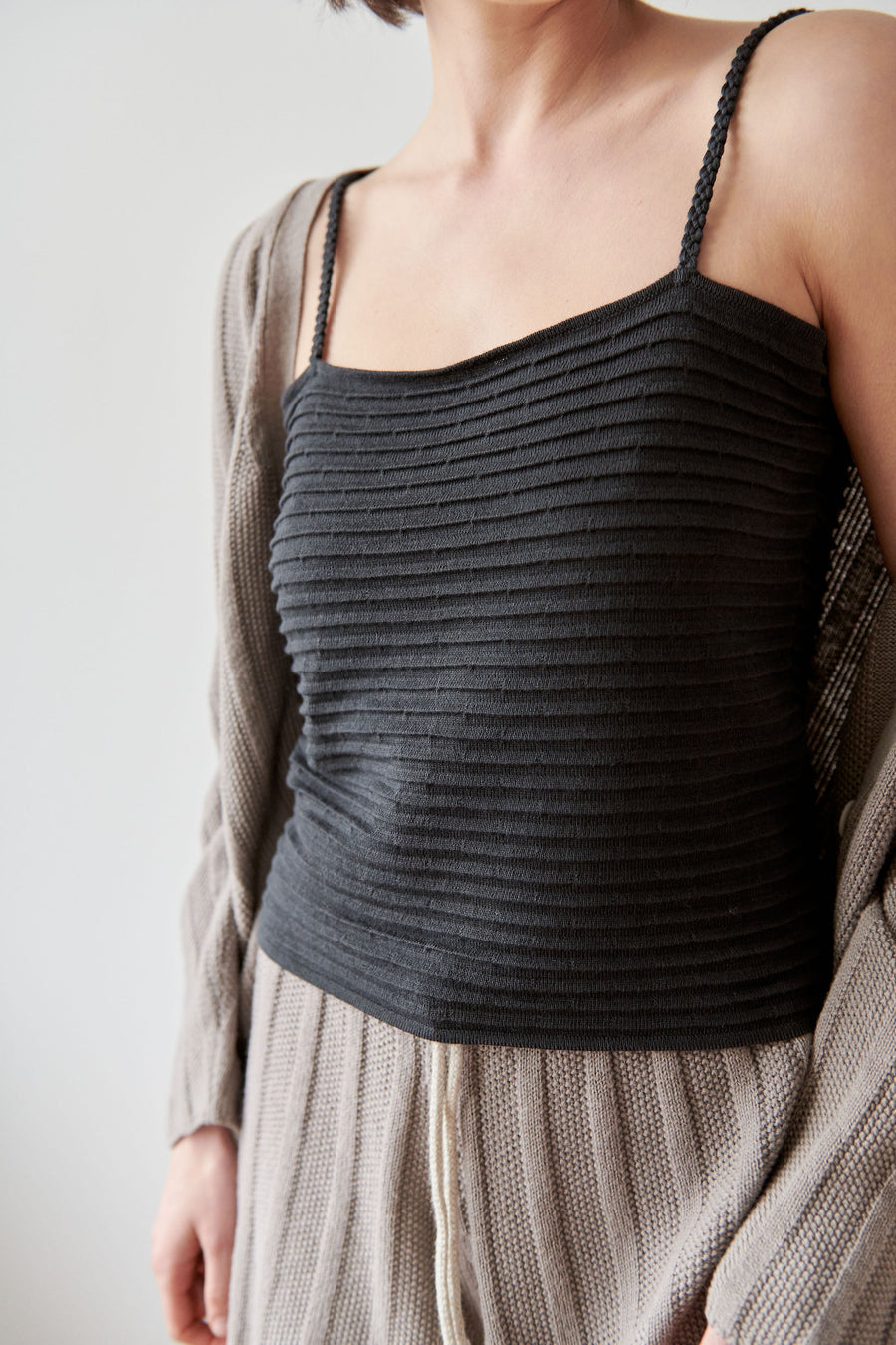 Ripple Cami : Washed Black